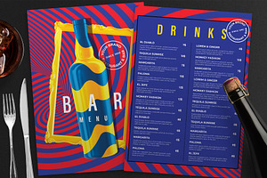 Bar Menu Template, a Flyer Template by BrandPacks