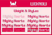 Mighty Hearts font, a Blackletter Font by weknow (Thumbnail 7 of 8)