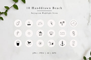 Instagram Highlight Icons Beach, a Social Media Template by Irene Florentina Design (Thumbnail 2 of 4)