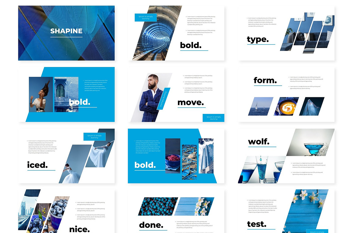 Shapine - Google Slides Template, a Presentation Template by AQR Studio