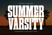 Summer Varsity - Condensed Slab, a Slab Serif Font by Pian45 Studio (Thumbnail 1 of 6)