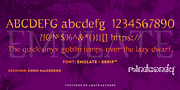 Emulate Serif™, a Serif Font by MINDCANDY (Thumbnail 1 of 4)