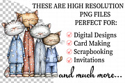 Whimsical Christmas Cat Clipart, an Illustration by Daily.Designs (Thumbnail 2 of 5)