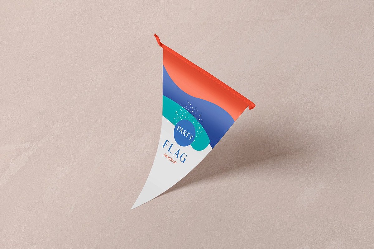 Bunting Flag Mockup, a Product Mockup by PixelVoyager (Photo 3 of 7)