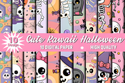 Cute Kawaii Halloween Background, a Background Graphic by Coco Bloom (Thumbnail 1 of 8)