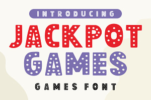 Jackpot Games - Dot Font