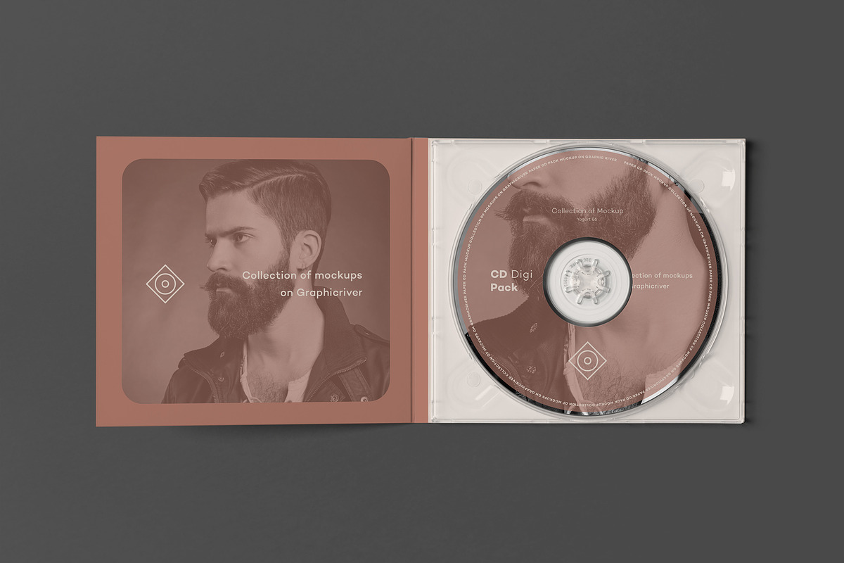 CD Digi Pack Mock-up 2, a Packaging Mockup by Yogurt86 (Photo 7 of 15)