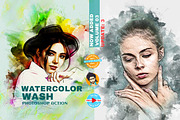 Watercolor Wash Photoshop Action 2, an Action Add-On by MRI STUDIO (Thumbnail 1 of 19)