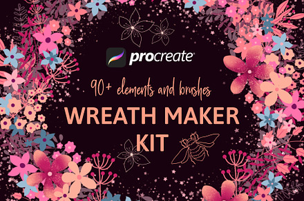 Wreath maker kit for Procreate