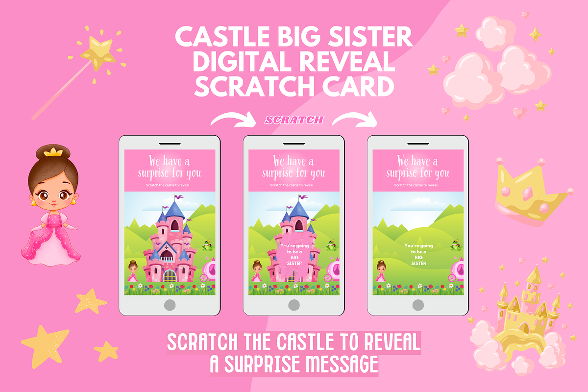 Big Sister Reveal Digital Scratch, a HTML Template by SunshineStudioBoutique (Photo 2 of 6)