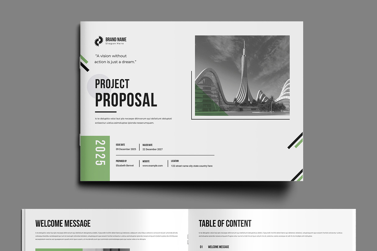 Project Proposal Landscape Layout | Creative Market