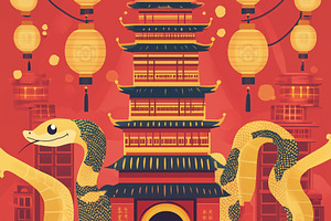 The snake, a symbol of the Year, an Arts & Entertainment Photo by Imaginarium