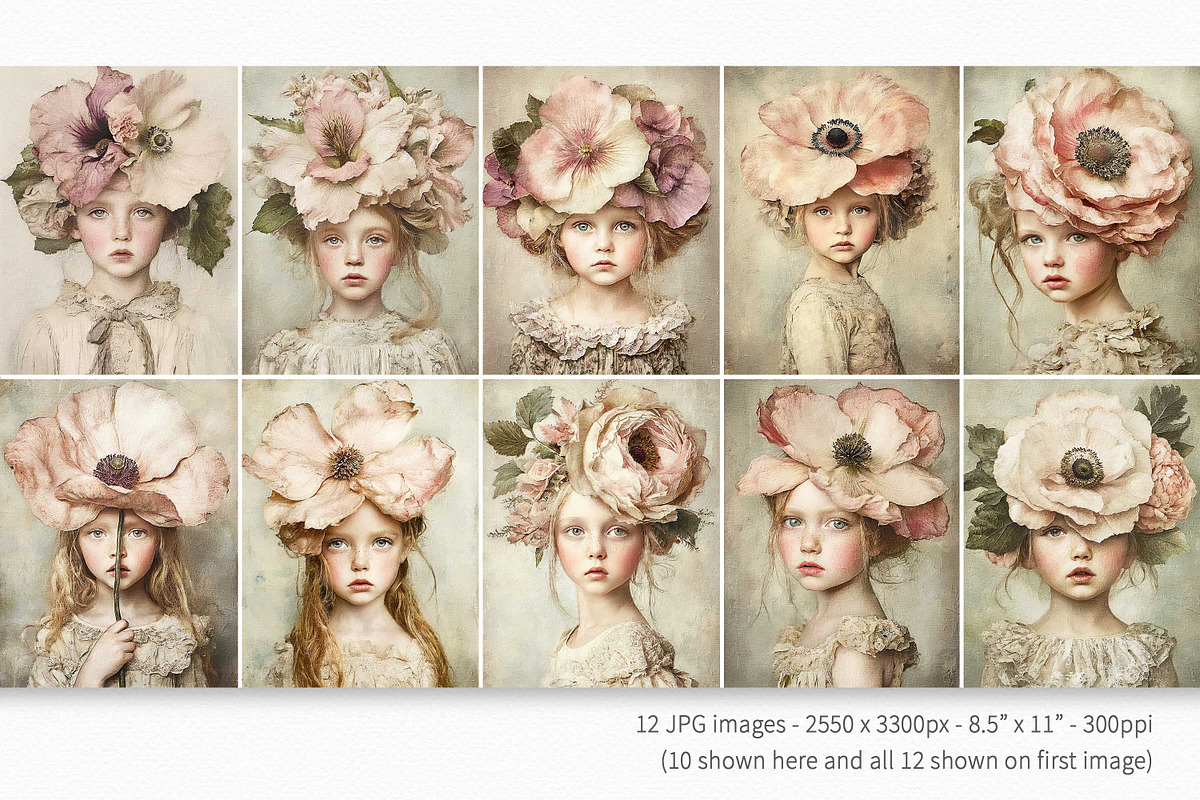 Flower Girls, a Decorative Illustration by rileyBgraphics (Photo 2 of 6)