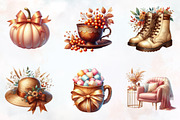 Neutral Rustic Coquette Fall Clipart, an Illustration by RobertsArt (Thumbnail 6 of 7)