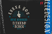 Electro Black Vintage Blackletter, a Blackletter Font by alit design (Thumbnail 17 of 18)