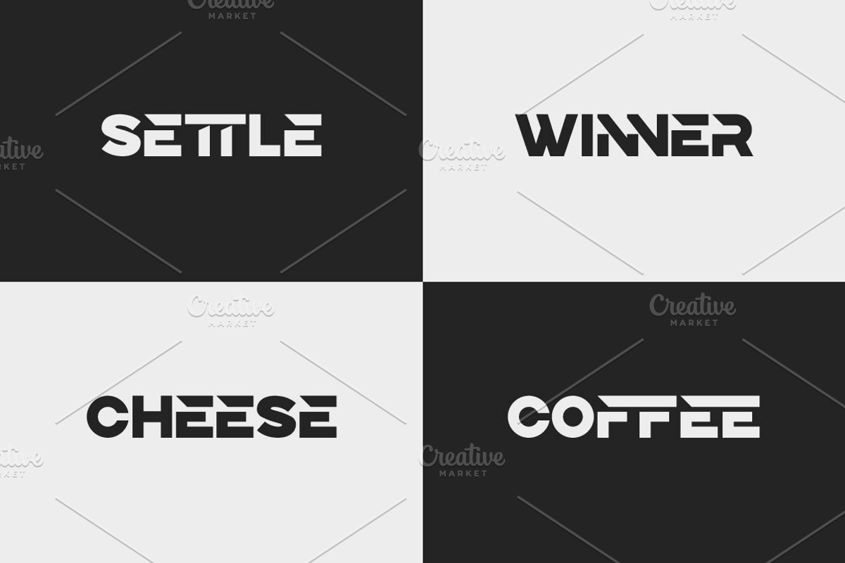 Jennuh Modern Logo Font, a Sans Serif Font by Artiveko (Photo 4 of 10)