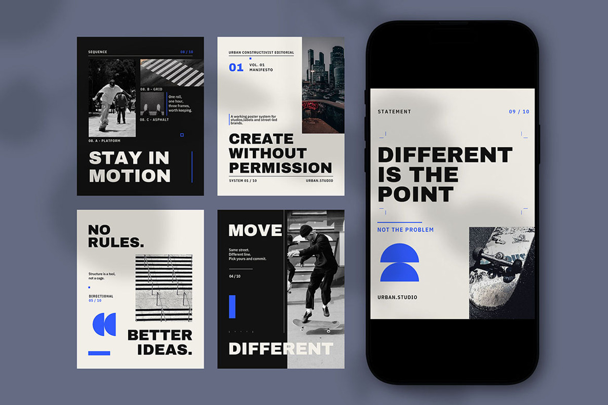 Urban Contructivisit Editorial, a Social Media Template by Pitchlook.Studio (Photo 3 of 3)