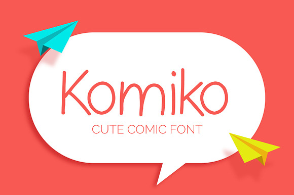 Komiko - cute comic font preview 6
