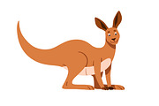 Cute happy kangaroo animals set, an Animal Illustration by Good Studio (Thumbnail 4 of 15)