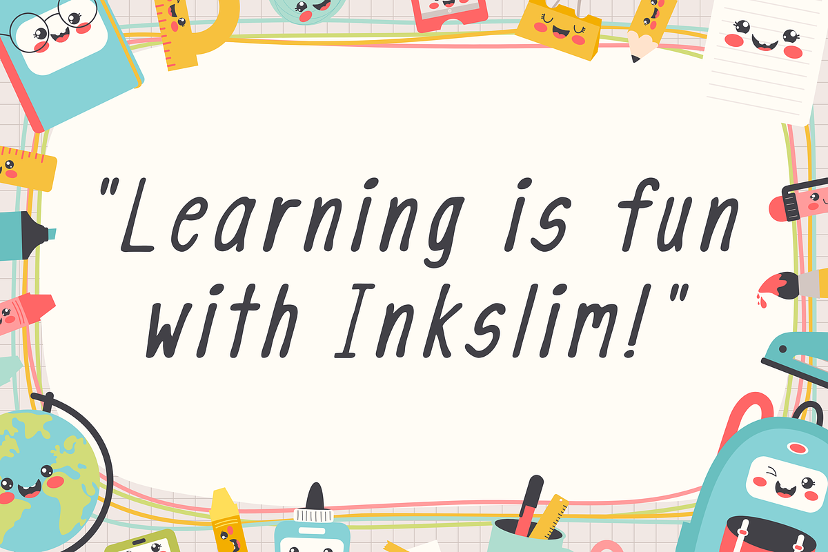 Handwritten Font – inkslim, a Handwritten Font by ZoloDesignHub (Photo 6 of 8)