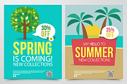 4 Seasons Posters (Mock-Up), a Flyer Template by himoki (Thumbnail 2 of 5)