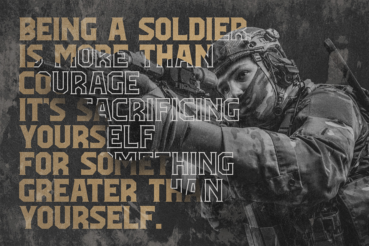 Black Corps - Military Serif Font, a Serif Font by Pixesia Studio (Photo 13 of 15)