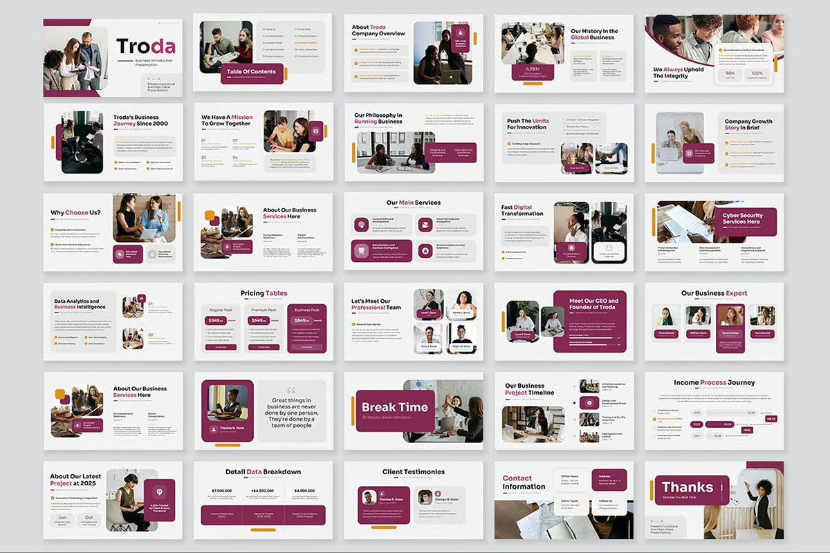 Business Introduction Powerpoint, a Presentation Template by Fit-tee (Photo 5 of 10)