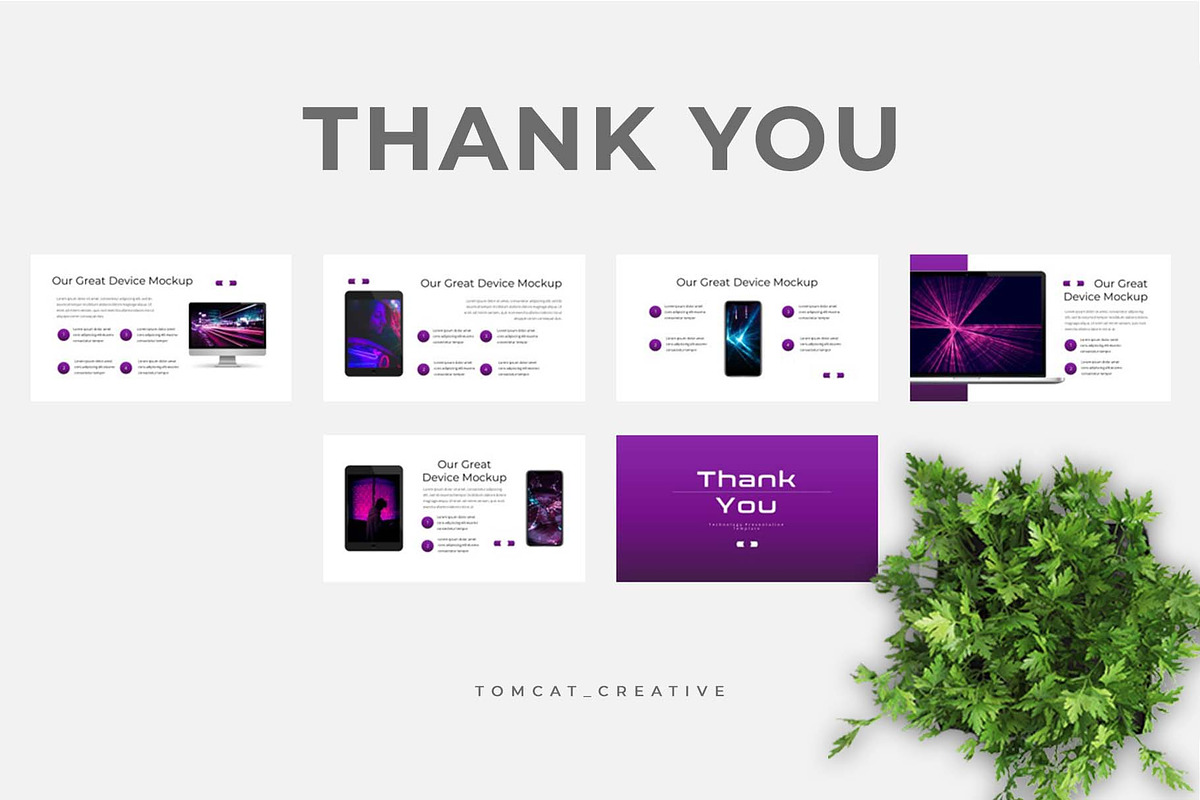 Tech Pitch Deck Keynote, a Presentation Template by Glowin_studio (Photo 4 of 4)
