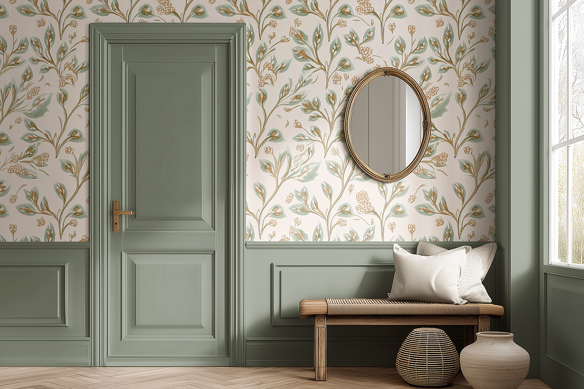 Wallpaper Wainscotting Mockup PSD, a Household Mockup by 1001 mockups (Photo 9 of 9)