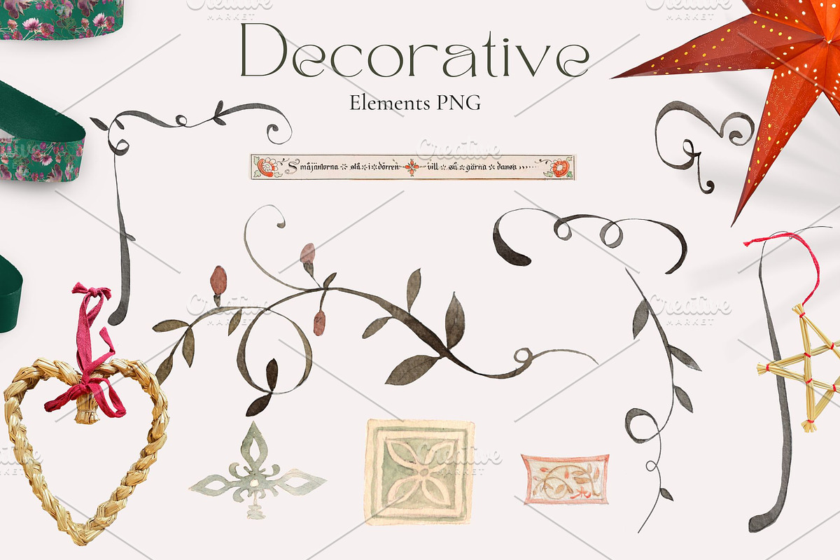 Scandinavian Christmas Bundle, a Decorative Illustration by Alisa Mikibith Art (Photo 10 of 31)