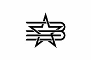 Letter B Star Logo Design, a Branding & Logo Template by Buqancreative (Thumbnail 1 of 2)
