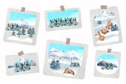 Winter Forest, an Animal Illustration by JennyColorArt (Thumbnail 2 of 6)
