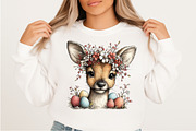 Whimsical Easter Deer Clipart, an Illustration by Craft Nest (Thumbnail 8 of 11)