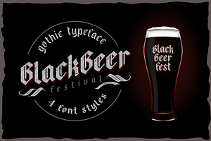 Blackbeer - strong gothic typeface