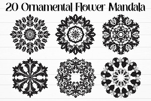 Ornamental Flower Mandala Bundle, an Object Graphic by Designer_Momina