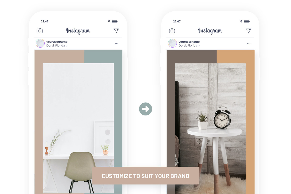 Interior Design Instagram Templates, a Social Media Template by ...