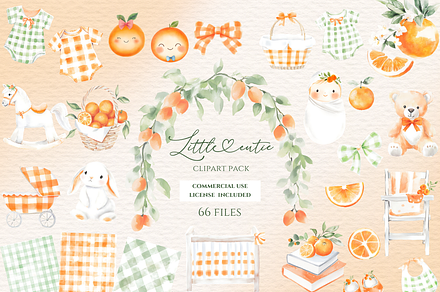 A little cutie baby shower clipart, a Decorative Illustration by Invite to Clipart