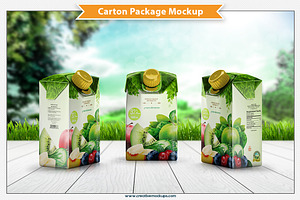 Carton Package Mockup