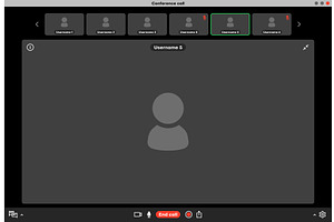 Group Videocall, Webinar Interface