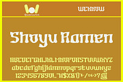 Japanese Foods font, a Font by weknow (Thumbnail 3 of 5)