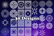 Circular Masks Photoshop Brushes, a Brush Add-On by ArtistMef (Thumbnail 2 of 6)