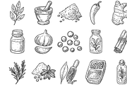 Gourmet Spice Icons, an Object Graphic by nikagraphic (Thumbnail 1 of 3)