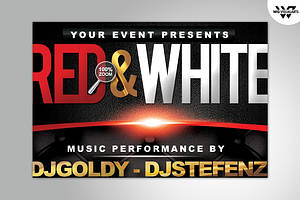 RED & WHITE Flyer Template