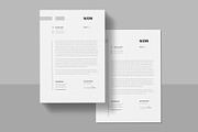 Minimal Letterhead | Word, a Stationery Template by Pixelpick (Thumbnail 4 of 4)