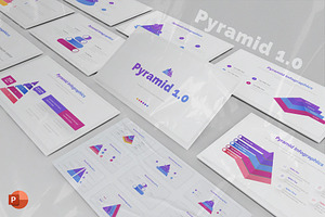 Pyramid Infographic Powerpoint, a Presentation Template by Pixslides