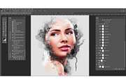 Soul Ink Mixed Media Portrait Action, an Action Add-On by MRI STUDIO (Thumbnail 3 of 18)