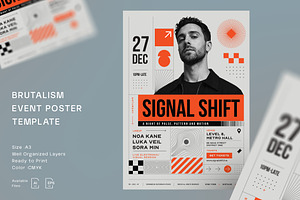 Brutalist Event Poster Template