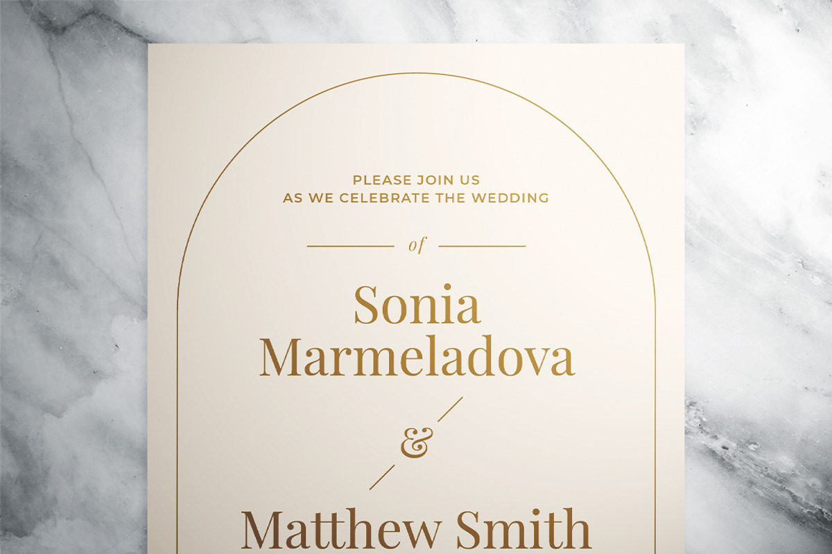Modern Wedding Invitation Suite, an Invitation Template by The Good Store (Photo 3 of 7)