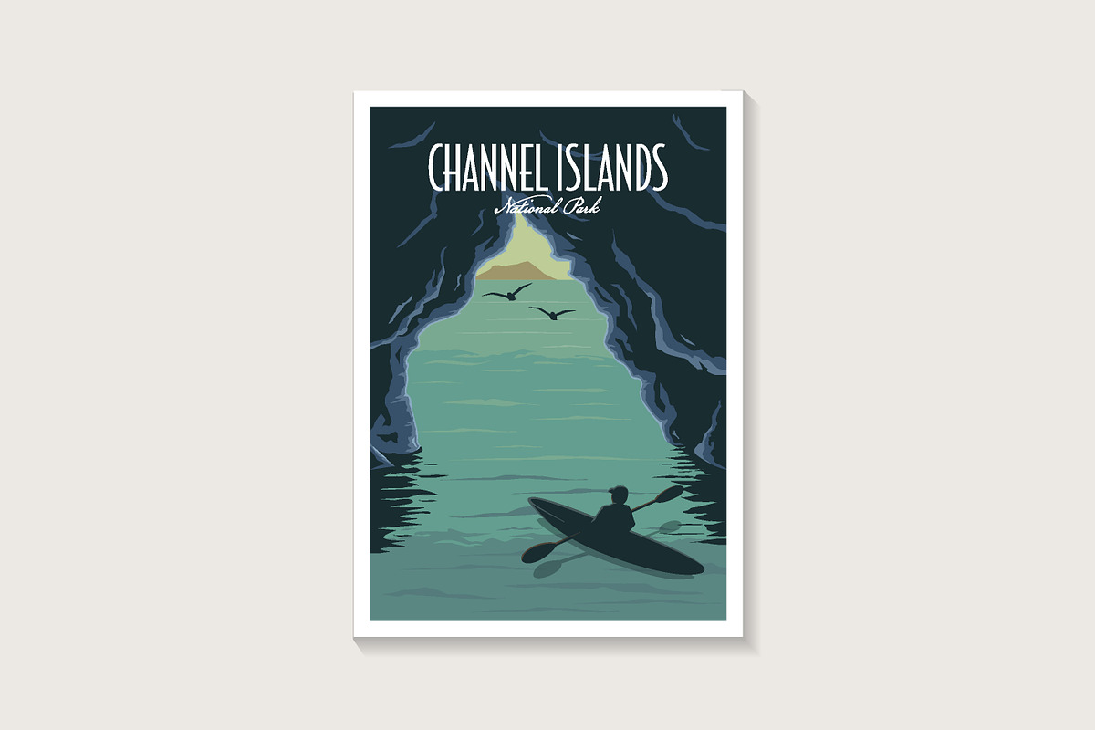 Channel Islands National Park poster, a Decorative Illustration by DOMHOUZE