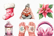 Blush Winter Clipart, an Illustration by Craft Nest (Thumbnail 5 of 6)